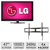 LG 47 1080p 240Hz 3D LCD HDTV Bundle