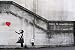 Kitchen & Housewares : LAMINATED Banksy Girl Red Balloon Hope Mini Poster Measures 24" x 17" (61 x 43 cm)