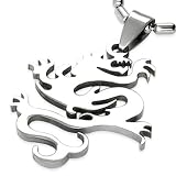 Urban Male Stainless Steel Dragon Pendant & Chain For Men