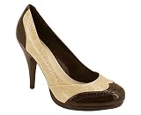 COLORBLOCK CIRCLE DESIGN ROUND TOE HEEL