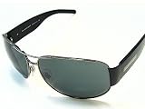 Burberry - Burberry 3020 1044/87 Shiny Black Sunglasses Grey Lenses Size: 64-14-130