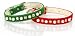 Christmas Velvet Crystal Pearl Holiday Dog Collar Size 14