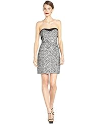 Strapless Natural   Waistline Sweetheart Tweed  Dress