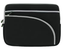 Acer Aspire Timeline AS1810T-8638 11.6-Inch Netbook Sleeve Case - (Inivisible Zipper Tri-Pocket Black)