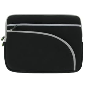 Acer Aspire Timeline AS1810T-8638 11.6-Inch Netbook Sleeve Case - (Inivisible Zipper Tri-Pocket Black)