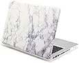 Macbook Pro 13 Case, GMYLE Hard Case Print Frosted for MacBook Pro 13 inch (Model : A1278) - White Marble Pattern Rubber Coated Hard Shell Case Cover (Not Fit For Macbook Pro 13 with Retina Display)