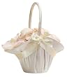 Ivory Satin Flower Basket.