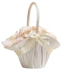 Large Satin Basket Ivory