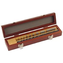 Mitutoyo Steel Rectangular Micrometer Inspection Gage Block Set, ASME Grade AS-1, 0.0625 - 2.0" Length (9 Blocks)