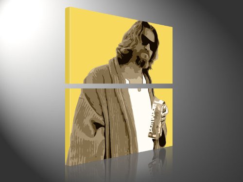 Leinwandbild THE DUDE Kunstdruck als Wandbild, by Tom Harris, Bilder auf Brillantem Giclee-Leinwanddruck inkl. Keilrahmen. Vergleichbar mit einem Ölbild oder Gemälde - kein Poster- oder Plakatdruck 105x100cm #e1892