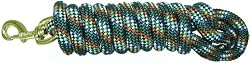 Hamilton 10' x 5/8" Poly Rope Lead with Bolt Snap, Confetti Dark Green