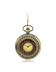 armel Steampunk Pocket Watch Roman Number Half Hunter - Antiqued Brass Tone Pw038 With Gift Box