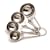 Kitchen Craft Stainless Steel Four Piece Measuring Spoon Set