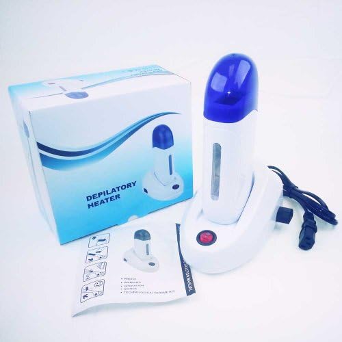 Huini Roll on Spa Wax Cartridge Heater Rose Warmer Salon Depilatory Hair Removal Kit