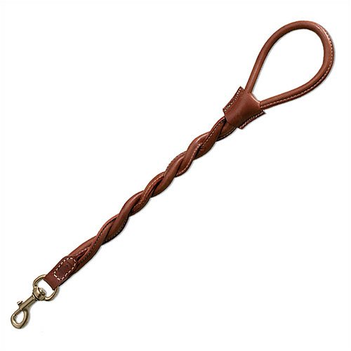 Cinopelca RP511 Classic Leather Dog Leash with Twisted Tubular Hand Grip