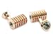 Rose Gold Black Diamond Swarovski Double Cufflinks