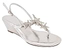Metallic Rhinestone Starfish Wedge