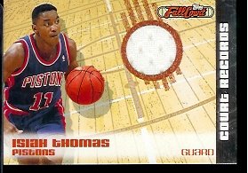 2006-07 Topps Full Court Isiah Thomas Court Records Jersey 190/499 Detroit Pistons Basketball Card - Mint Condition - In Protective ScrewDown Case!