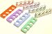 Pedicure Toe Seperator 12 Pack Salon Use ASSORTED COLORS