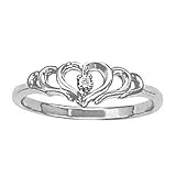 Platinum Diamond Heart Ring