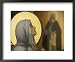Iconography in Russian Orthodox Church, Kodiak Island, Alaska Religion & Philosophy Framed Art Poster Print by Brent Winebrenner, 22x18