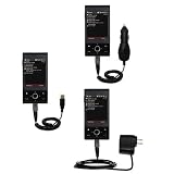Deluxe Kit for the HTC Raphael includes a USB cable with Car and Wall Charger - Gomadic Brand w/ TipExchange Technology