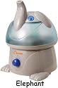 Crane Adorable 1 Gallon Cool Mist Humidifier, Elephant Shape
