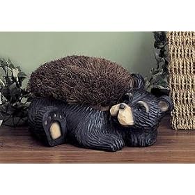 Black BEAR lodge porch BOOT SCRAPER door mat home decor from Garden Shoes