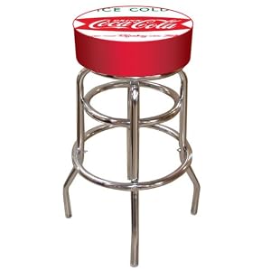 Trademark Vintage Coca-Cola Coke Pub Stool (Ice Cold Design) 