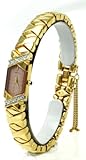 Seiko Watches Seiko Lassale Top of the Line Seiko Sapphire Crystal 23k Gold Finish Diamond Bezel Women's Watch