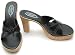 Callisto Dusty Black High Heel Slides Shoes 10 M