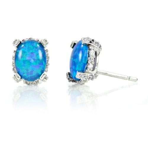 41uIF1GuqzL Ashleys Synthetic Black Opal Stud Earrings