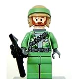 Lego Star Wars Mini Figure - Endor Rebel Commando (Beard) with Blaster Rifle (Approximately 45mm / 1.8 Inches Tall)