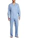 Hanro Men's Turin Pajama,Pearl Blue,XX-Large