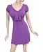 A Line Dress with Bust Drape Detail in Lilac, Black or Coral Pink