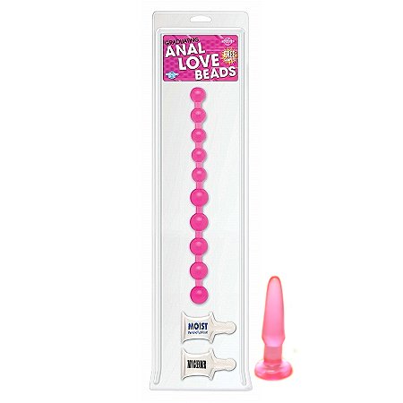 Pipedream Products Graduating Anal Love Beads Pink Adult Sex Toy Kit
