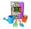 Threesixty Innovation Little Garden Angels Children's 6-Piece Plant and Grow Gardening Tool Set PGS078