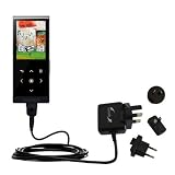 International Wall / AC Charger for the Samsung T10 - Gomadic Brand w/ TipExchange Technology