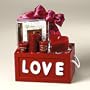 Love Lights Red Candles and Music Gift Set - Romantic Evening Gift Idea