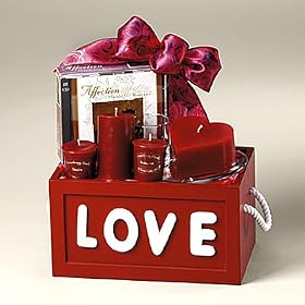Love Lights Red Candles and Music Gift Set - Romantic Evening Gift Idea