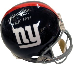 Y.A. Tittle signed New York Giants Proline Helmet HOF 71