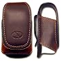 Samsung SGH-A637 Brown Pouch Leather Case with Belt Clip