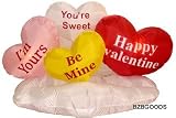 5 Foot Long Valentine's Day Inflatable Hearts & Cloud - Yard Blow Up Decoration