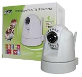 NEU! INSTAR® IN-3005 (weiss) WLAN 54MBit IP Kamera Pan / Tilt Camera mit eingebautem Mikrofon und Audio Ausgang sowie mit 16 LED IR Nachtsicht. Dank eingebautem Motor steuerbar über die Weboberfläche. MAC / Windows / Linux kompatibel