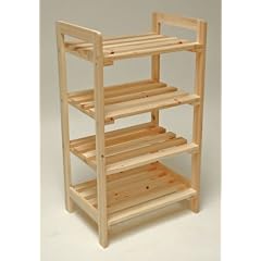 Hergestellt f�r DEMA Holzregal 4 B�den 45x33x79cm