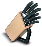 Review BURTON MCCALL LTD  / Victorinox 671738 8 piece Cutlery Block, Beech-Wood