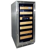 Vinotemp VT-26 26-Bottle Front-Venting Wine Chiller, Stainless Steel
