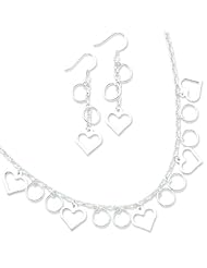 Sterling Silver Necklace and Earring Set. Metal Weight- 13.39g.