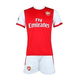 10/11 Arsenal Youth Home Kids Soccer Jersey with Matching Shorts - Size YL - For Youth Age: 10-12 Years Old