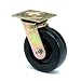 E.R. Wagner Plate Caster, Swivel, Phenolic Wheel, Roller Bearing, 1200 lbs Capacity, 6" Wheel Dia, 2" Wheel Width, 7-1/2" Mount Height
